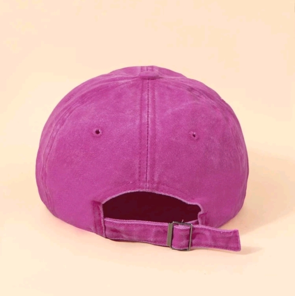 Mom Life Hot Pink Embroidered Hat One Size Fits Most NWOT - Picture 4 of 5